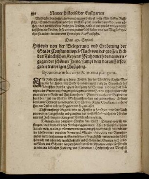 Das 47. Capitel. - Das 48. Capitel.