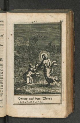 Petrus auf dem Meere.
