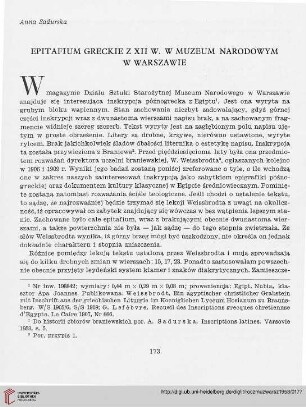 3: Epitafium greckie z XII w. w Muzeum Narodowym w Warszawie