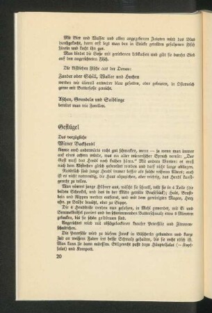 Geflügel