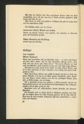 Geflügel