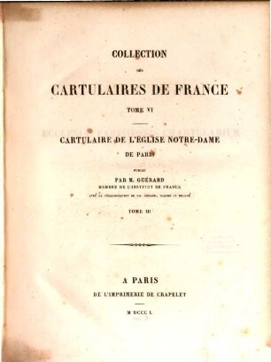 Cartulaire de l'église Notre-Dame de Paris, 3