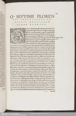 Adversus Marcionem Liber Quartus