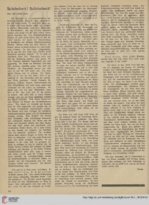 Schönheit! Schönheit! : der Fall Adolf Loos