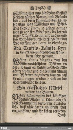 Ein treffliches Mittel wider das Bluten