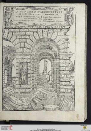 Quinto libro d'architettvra ...,