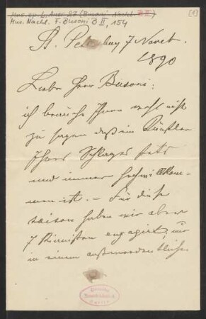 Brief an Ferruccio Busoni : 07.11.1890