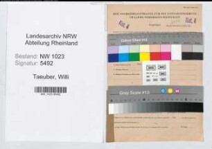 Entnazifizierung Willi Taeuber , geb. 13.07.1901 (Oberinspektor)