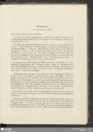 Begrüssung