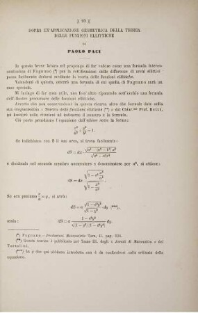 Sopra un'applicazione geometrica della teoria delle funzioni ellittiche.