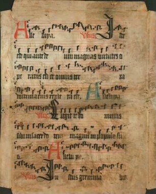 Mittelalterliche Handschrift (Seite aus einem Responsorium?)