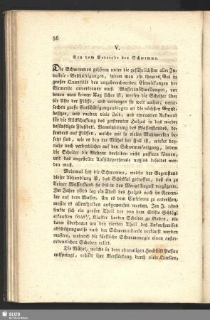 V. Von dem Betriebe der Schwemme