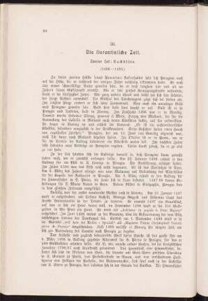 III. Die florentinische Zeit. Zweiter Teil: Nachblüte. (1496-1499.)