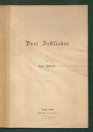 Drei Festlieder