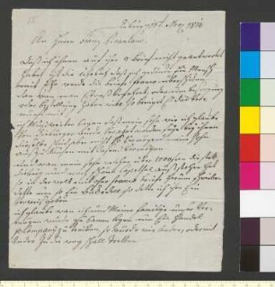 Brief von Ehrmann, Johann Christian an Brentano, Franz