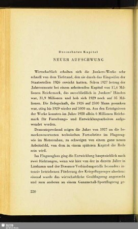 Dreizehntes Kapitel: Neuer Aufschwung