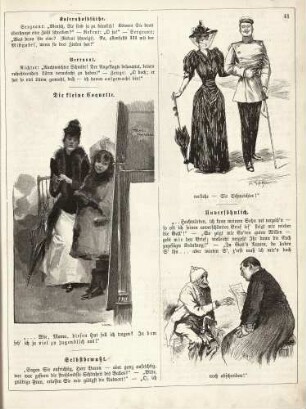"Die kleine Coquette" "Selbstbewußt" "Unversöhnlich"