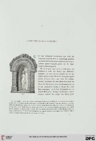 IV: Attributions des divinités figurées