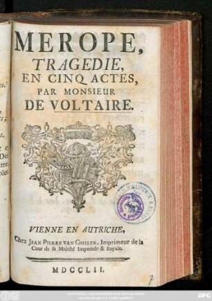 Merope : Tragedie, En Cinq Actes