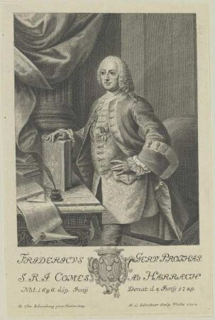 Bildnis des Fridericvs Gerv. Prothas. ab Harrach