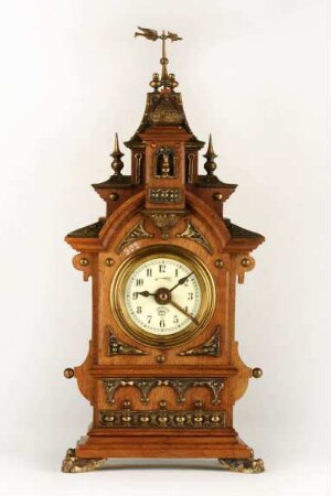 Tischuhr, A. G. für Uhrenfabrikation, Lenzkirch, um 1895