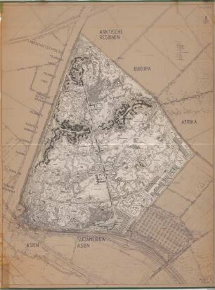 Hansjakob, Gottfried; Frankfurt am Main; Frankfurter Zoo - Lageplan