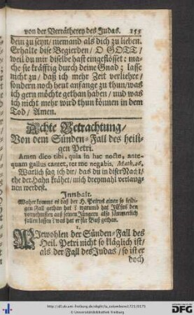 Achte Betrachtung.