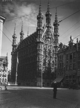 Gotisches Rathaus von Löwen : Gotisches Rathaus von Löwen