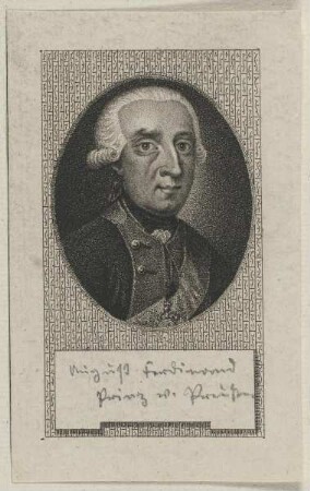Bildnis des Prinzen August Ferdinand von Brandenburg-Preußen
