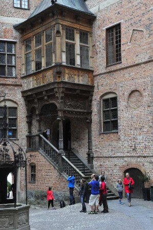 Mariefred - Schloss Gripsholm : Detailansicht im Hof des Schlosses Gripsholm, aufgenommen am 23. Juli 2012 in Mariefred