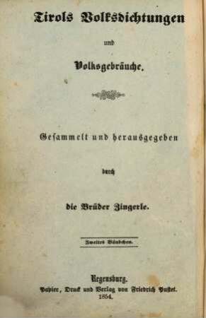 Kinder- und Hausmärchen aus Süddeutschland : mit einem Titelbilde