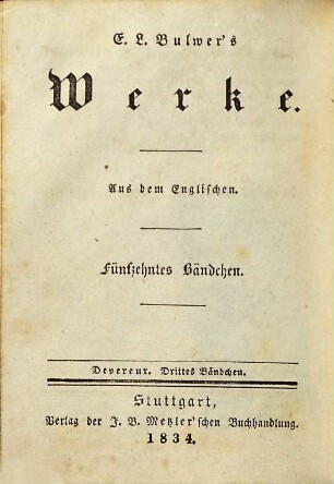 Devereux : ein Roman, 3