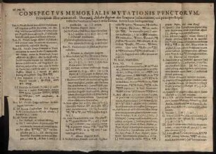 Conspectus Memorialis Mutationis Punctorum. /ad pag. 65