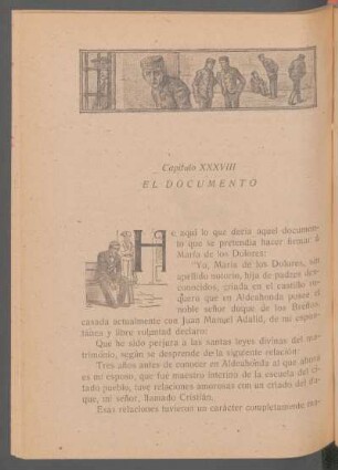 Capítulo XXXVIII - El documento