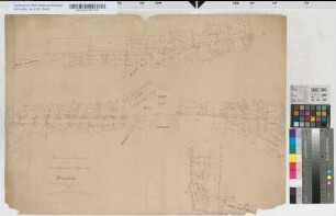 Vermessungshandriß zu dem Bau- Alignementsplan von Kevelaer. Vermessen Juli 1837 durch den Geometer M. Buyx