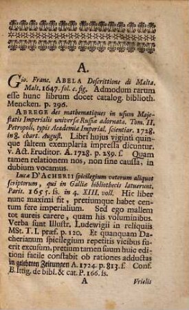 Johannis Vogt Catalogus historico criticus librorum rariorum, sive ad scripta huius argumenti spicilegium, index & accessiones