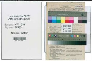 Entnazifizierung Walter Noetzel , geb. 01.02.1905 (Pfarrer)