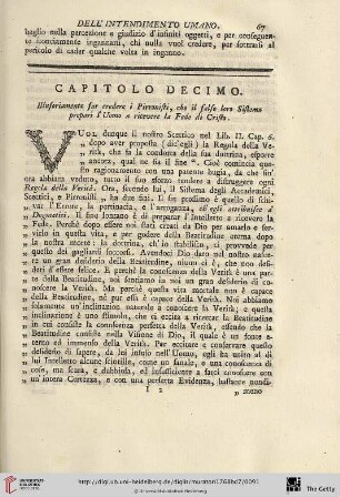 Capitolo decimo