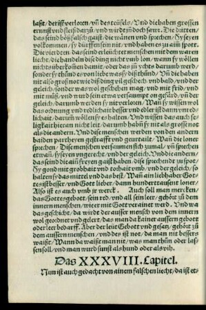 Das XXXVIII. Capitel.