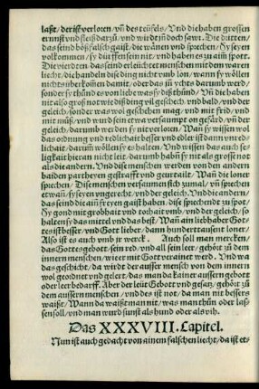 Das XXXVIII. Capitel.
