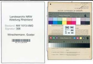Entnazifizierung Gustav Winschermann , geb. 07.01.1893 (Beamter)