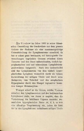 Beitrag zur Lehre der Lymphosarcome : Inaug.-Diss.