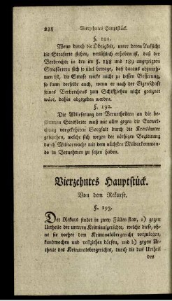 Vierzehntes Hauptstück - Zwey und zwanzigstes Hauptstück
