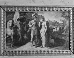 Altare Vasari — Vorderseite des Altars — Szenen aus dem Alten und Neuen Testament — Der heilige Georg und die Prinzessin