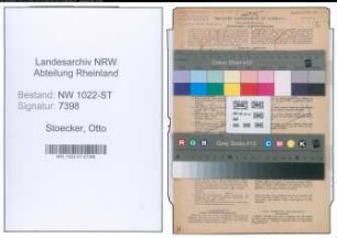 Entnazifizierung Otto Stoecker , geb. 15.05.1889 (Bankangestellter)