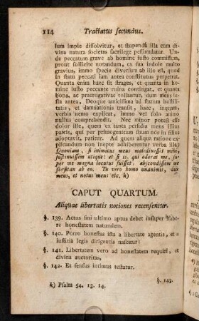 114-125, Caput Quartum. Aliquae libertatis notiones recensentur. - Caput Quintum. Propria de libertate opinio statuitur.