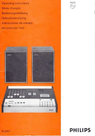 Cassettenrecorder Philips N 2407