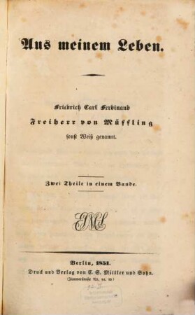 Aus meinem Leben
