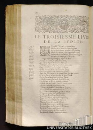 Le Troisiesme Livre De La Iudith.