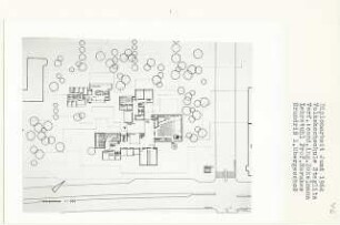 Volkshochschule, Berlin-Steglitz (Diplomarbeit bei Bernhard Hermkes): Grundriss 1. Obergeschoss 1:200